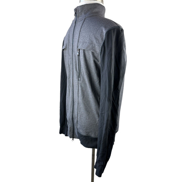 Lululemon Post Gravity Jacket Full Zip Heathered Black Gray Men's Size Large - Picture 4 of 16